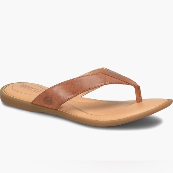 Born Women’s Ciara Flip Flop Brown Sandal - Picture 1 of 9